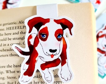 Cute Puppy Magnetic Bookmark, Gifts for book lovers, Gifts for best friend, Planner Bookmark, Page Keeper, Dog Lover Gift, Student Gifts