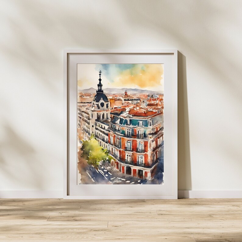 Barcelona Wall Art Madrid Wall Art Spain Art Print Sevilla Art Print