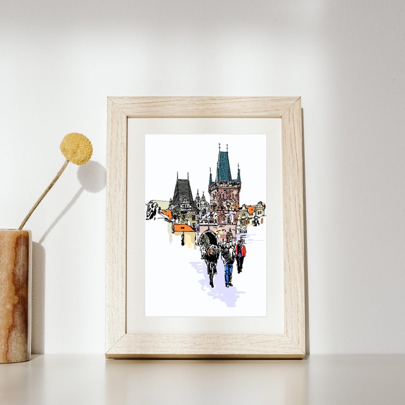Prague Wall Art Prague Art Czech Republic Czech Republic Gifts Prague