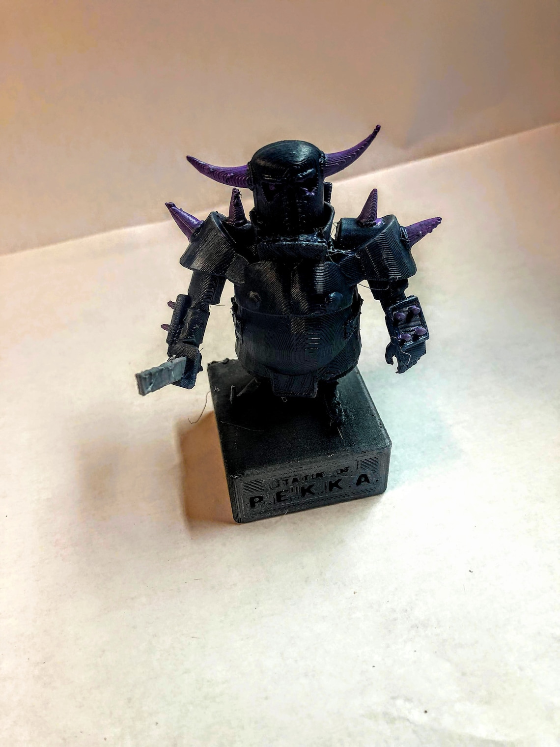 PEKKA Mini Statue with Stand Clash of Clans 3d print 3d Etsy
