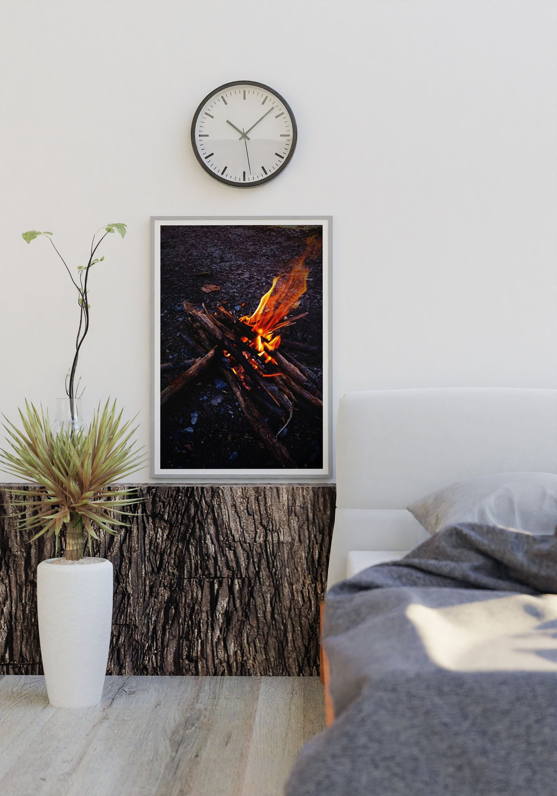 Fire Wall Art, Digital Download, Printable Wall Art, Printable Fire