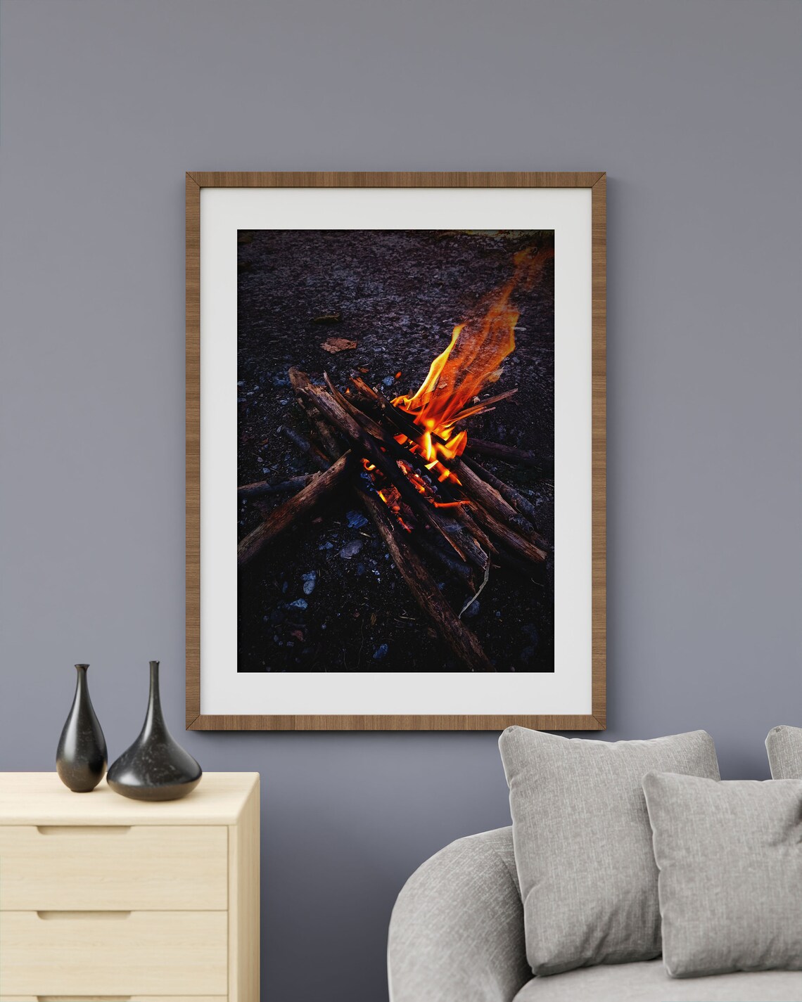 Fire Wall Art, Digital Download, Printable Wall Art, Printable Fire
