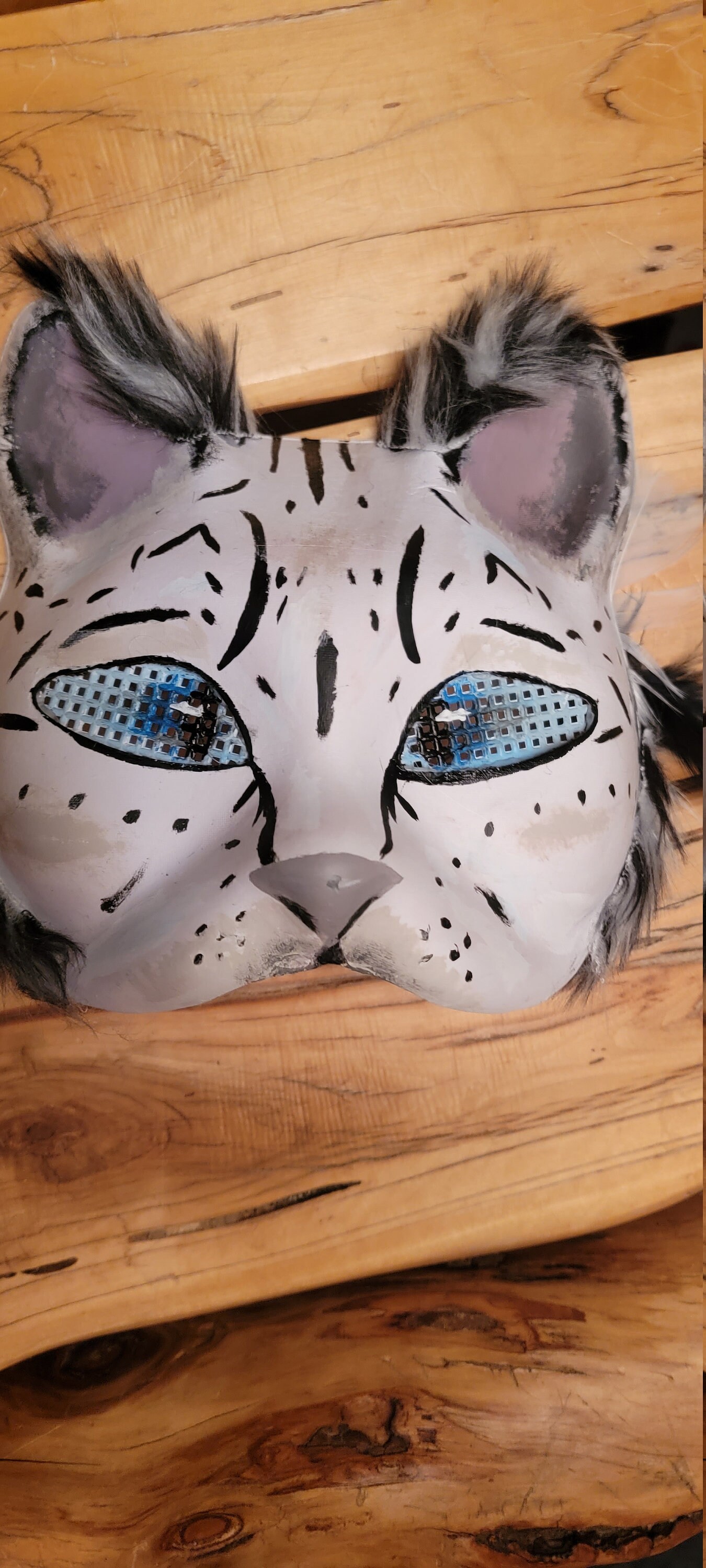 jaguar therian mask! in 2023  Felt animal masks, Cat mask