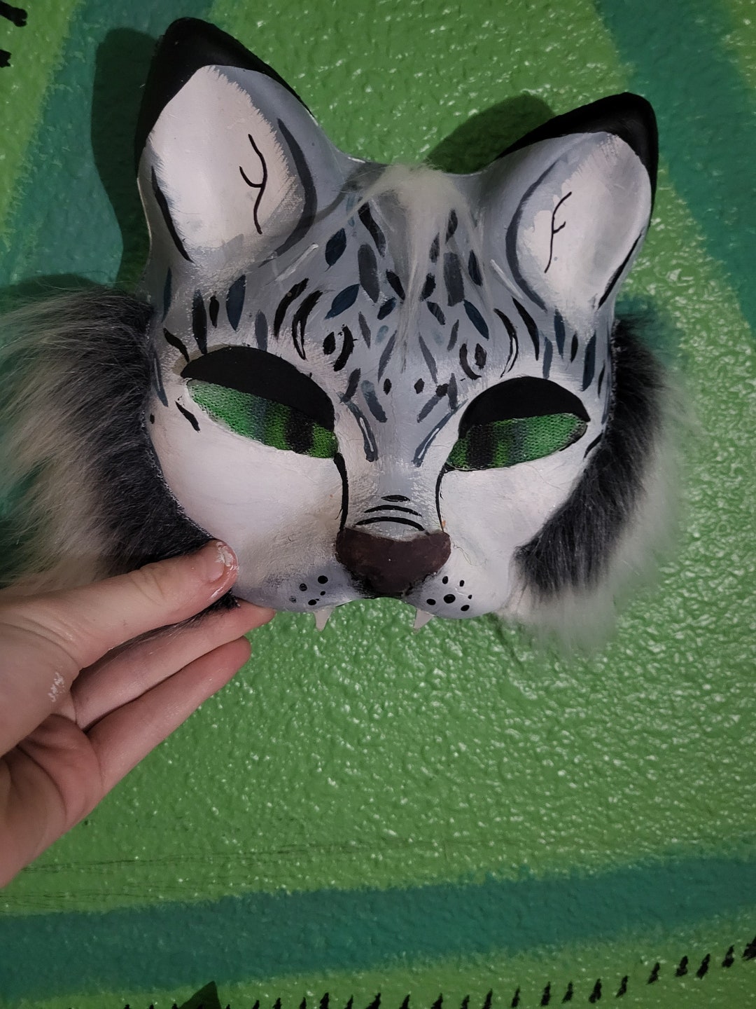 Therian Gear: Hand Painted Snow Leopard - Etsy