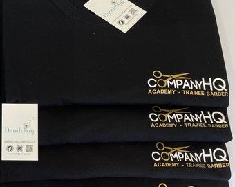 Logo Embroidered T-Shirt – Custom Embroidery Professional Business Branding in a Range of Colours