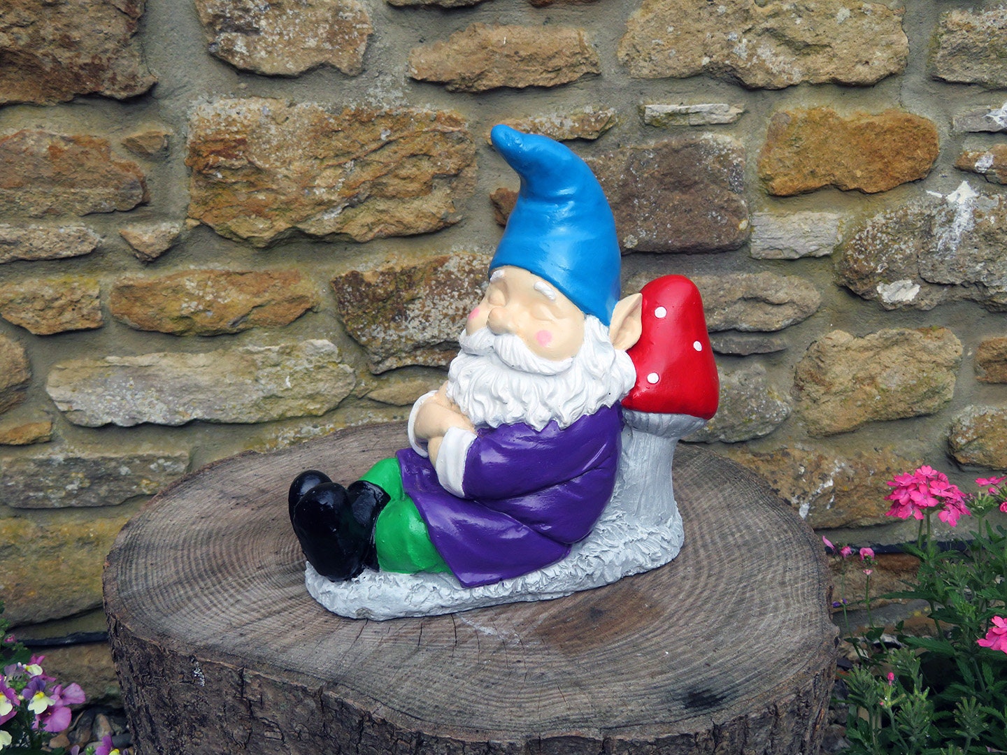 Stein ruhende Wichtel Garten ornament Etsy