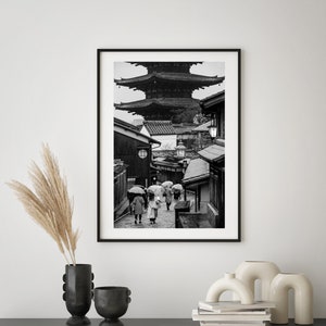 Kyoto Print, Black and White Photography, Japan Print, Japan Wall Art, Japan Decor, Japan Art Print, Downloadable Print, Instant Download