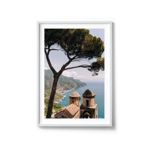 RAVELLO LANDSCAPE, Amalfi Coast Landscape, Digital Italy Photography Print, Italy Beach Print, Printable Italy Poster, Digital Download