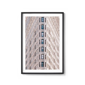 Flatiron Building NYC, New York City Photography, Digital Wall Art Print, New York Large Poster
