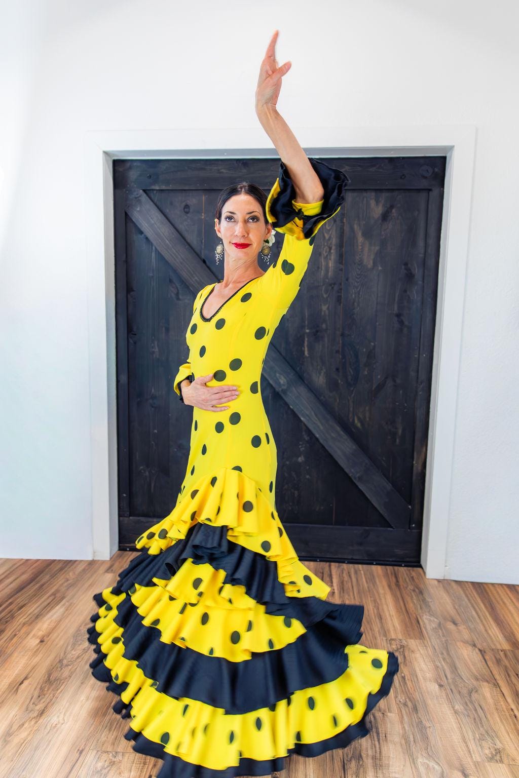 elegant flamenco dresses Spanish Flamenco Dress Elegancia in Red 34 main image 0