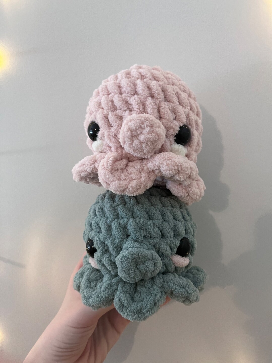 Cute Crochet Octopus Plushie, Kawaii Handmade Stuffed Animal, Mini