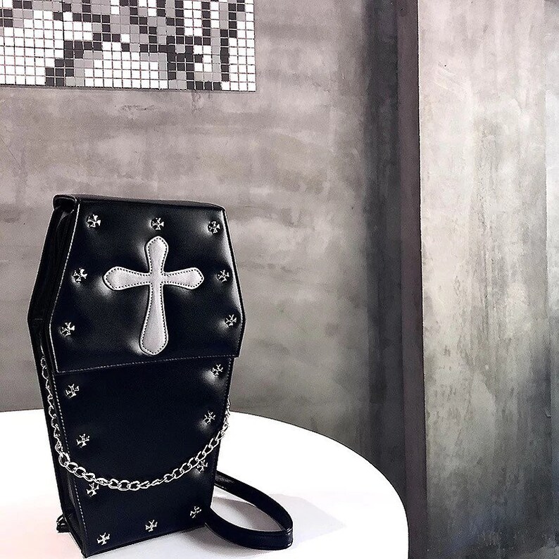 Coffin Bag Coffin Backpack Goth Purse Coffin Purse Etsy