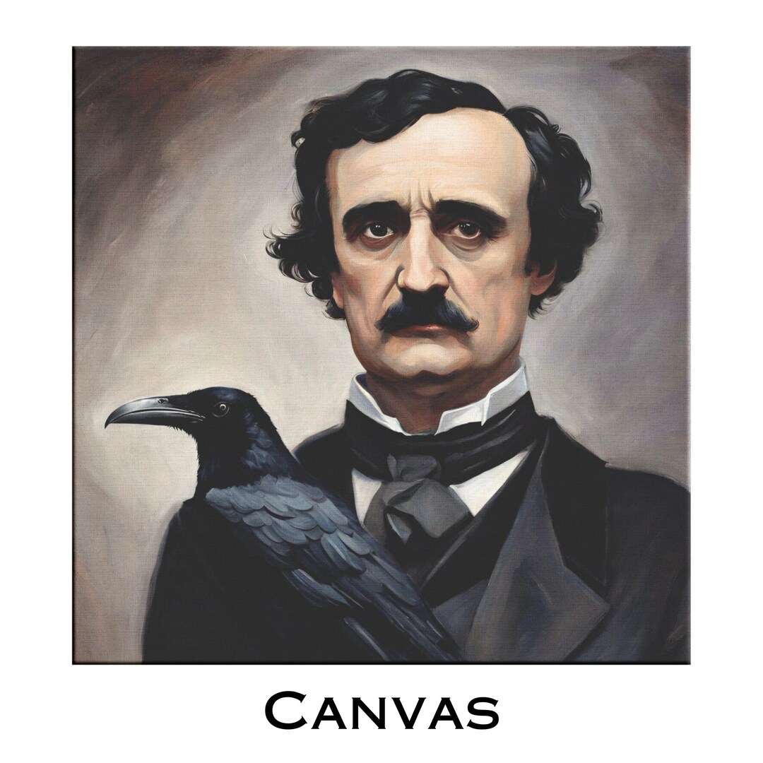 Edgar Allan Poe Gothic Art Print, Gothic Art, Goth Art, Gothic Home ...