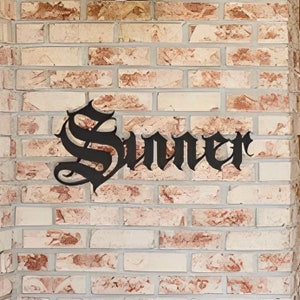 Sinner, gothic wall decor, gothic home decor, goth room decor, halloween wall decor, occult decor, witchy decor, goth decor, gothic decor