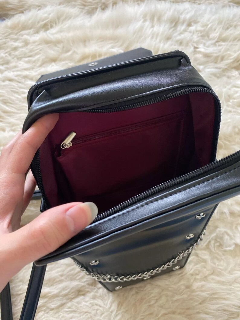 Coffin Bag Coffin Backpack Goth Purse Coffin Purse Etsy