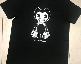 Bendy Y La Tinta-Máquina de animación-Horror-Juego-Inspirado T-Shirt 
