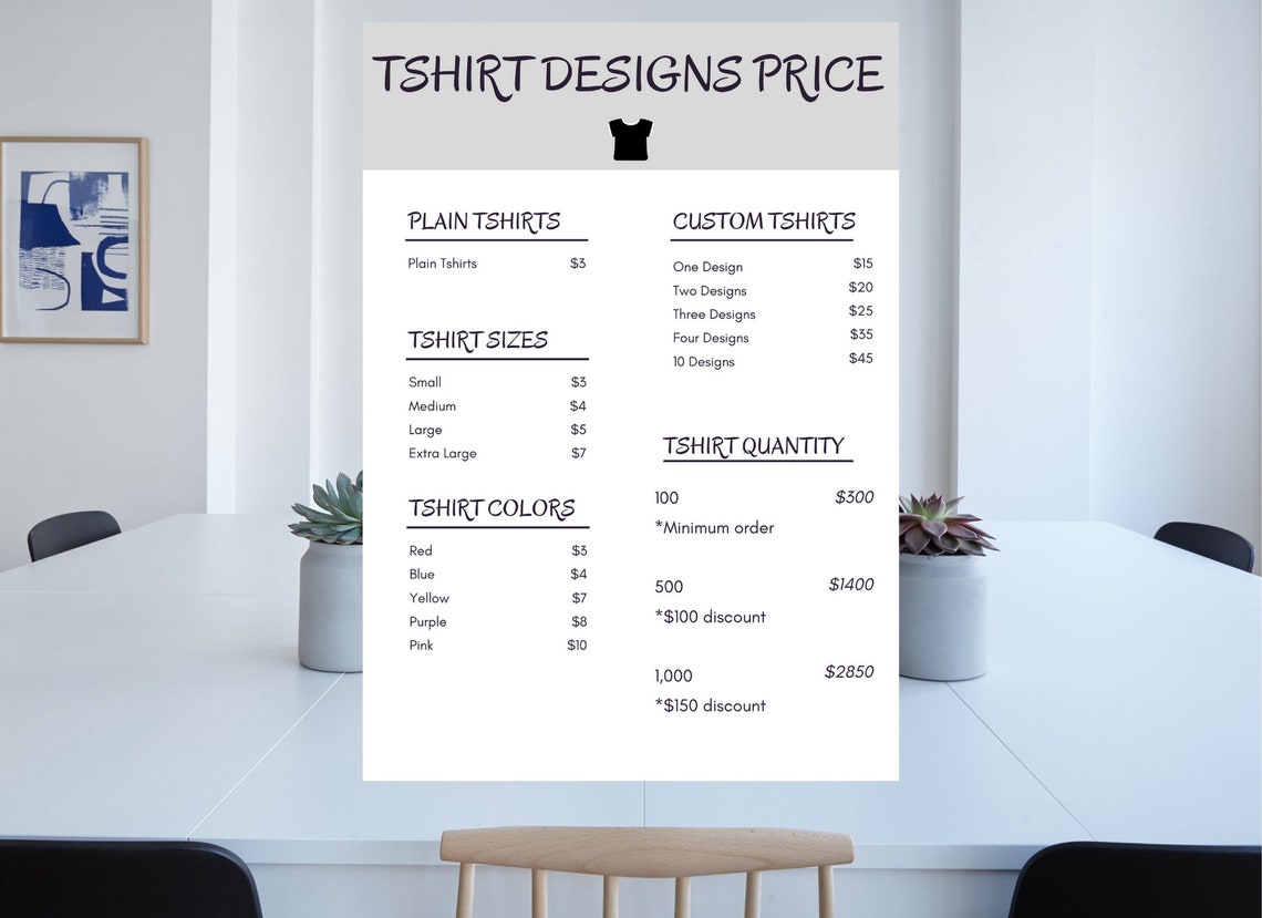 Price List Template Bakery Price List Template Editable - Etsy