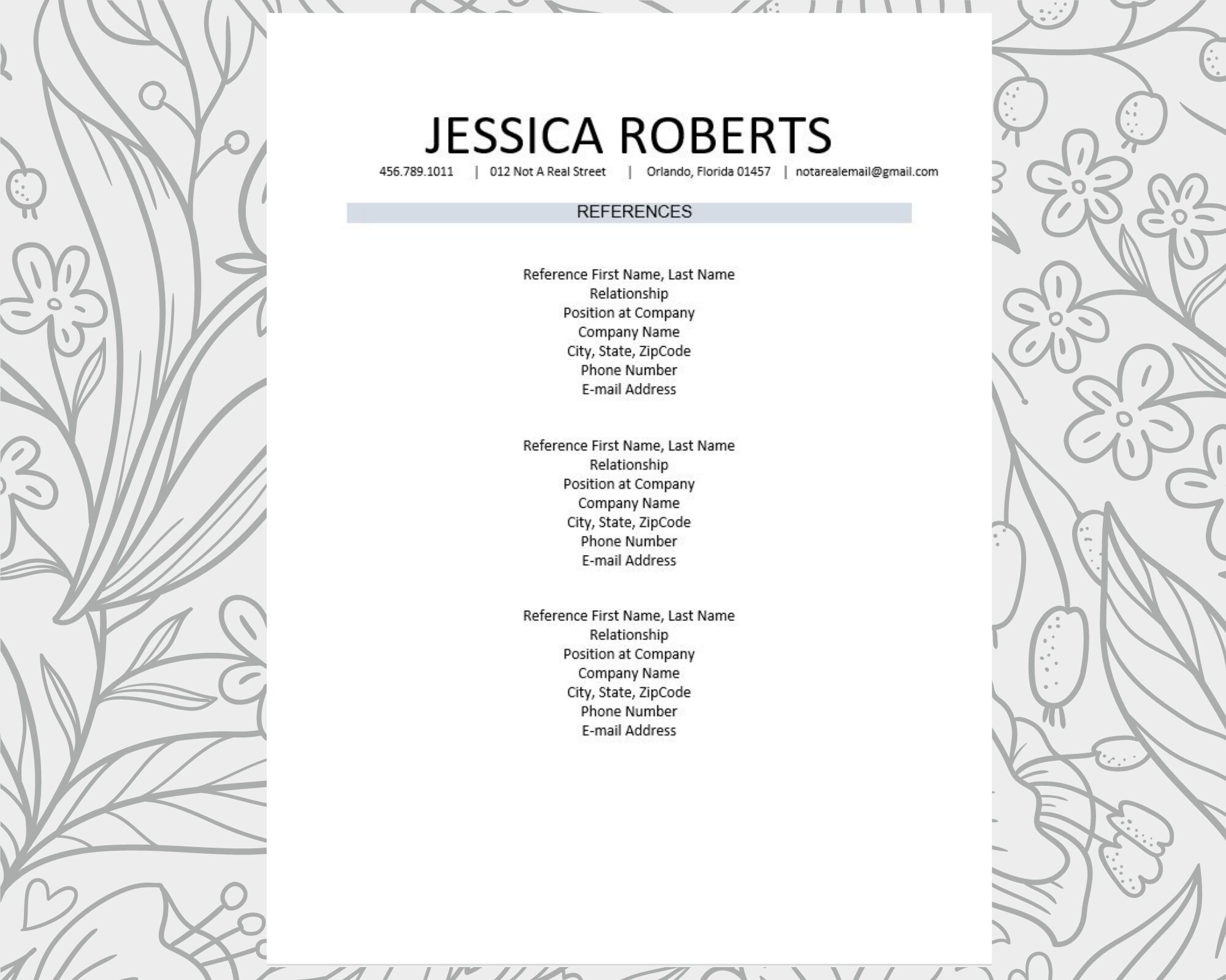 minimalist-resume-template-word-resume-template-bundle-etsy-canada