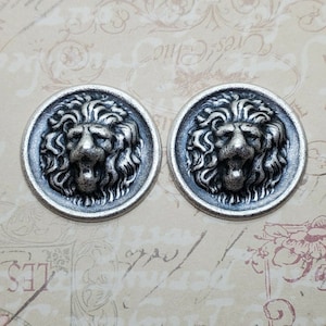 Brass Lion Stampings x 2 - 432-1S