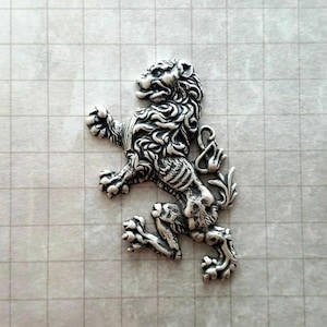 Large Brass British Lion Crest Stampings - 3318RAT