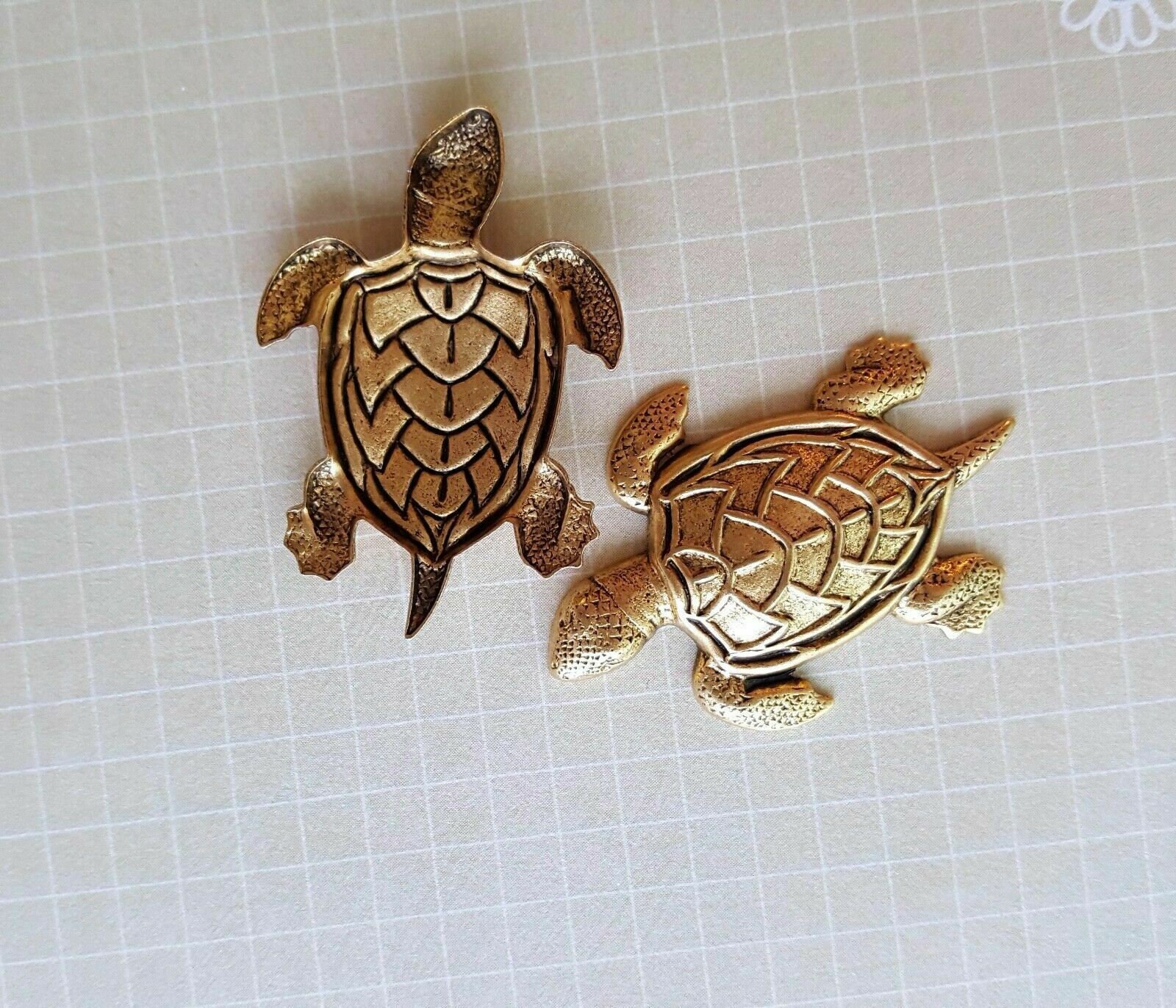 Oxidized Brass Turtle Stampings 2 BOFFA930 Jewelry Finding 
