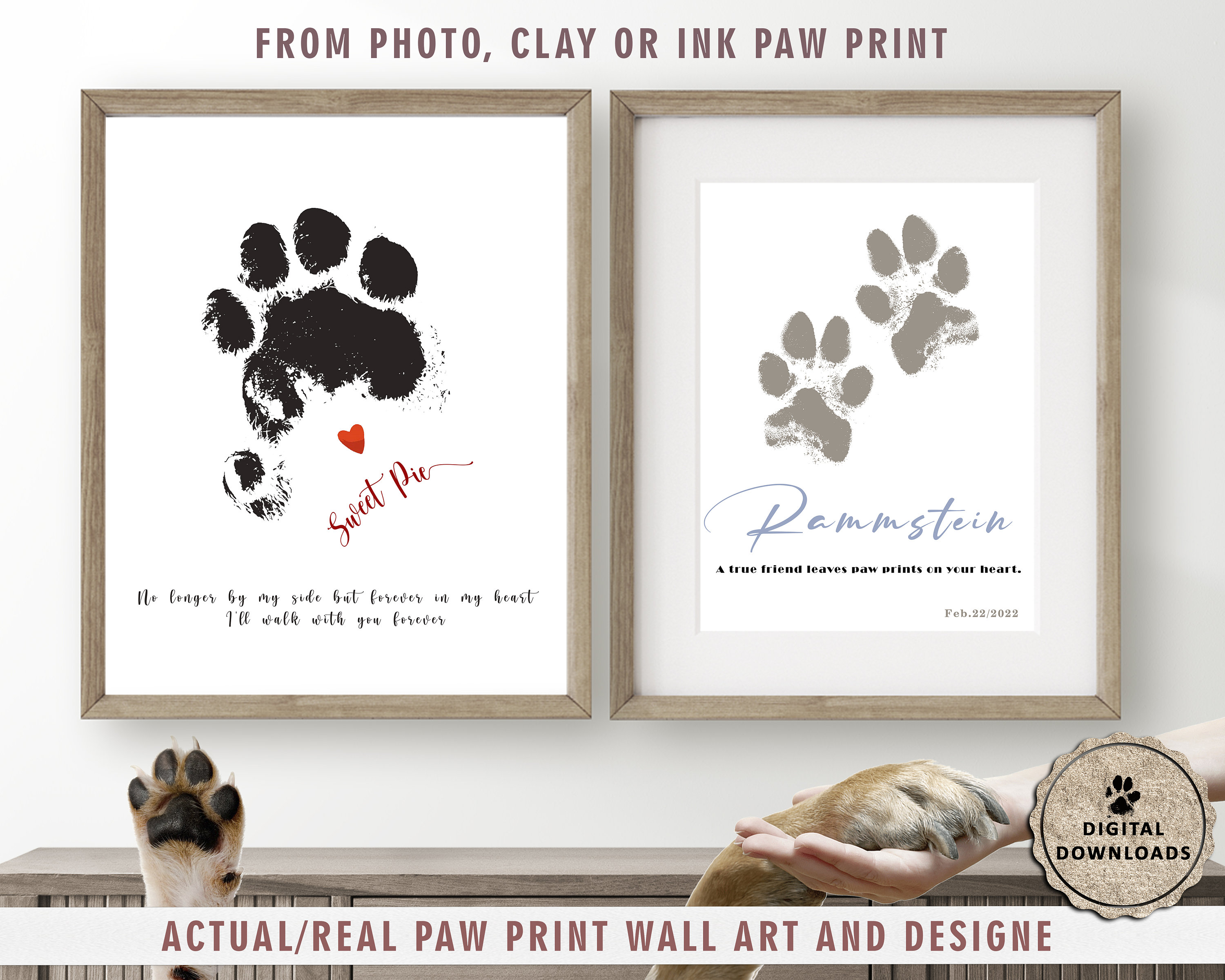 14 Things you can do with your pet's paw print - Comfort Connects