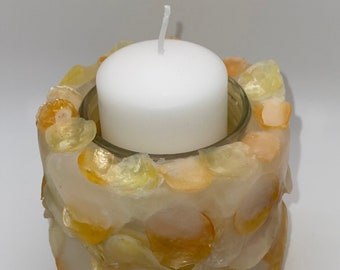 Jingle Shell Votive Pillar Candle Holder