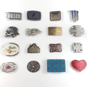 Vintage Western Americana and novelty belt buckles 1970s 1980s 1990s 2000s