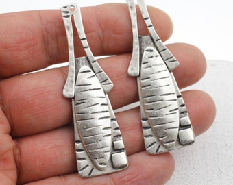 1 Antique Silver Charms, Charms Pendant, Necklace Charms, Earring Findings, Wholesale Charms, Jewelry Makings Supplies, ZM889 AS