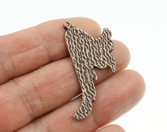 5 Antique Copper Charms, Charms Pendant, Necklace Charms, Earring Findings, Wholesale Charms, Jewelry Makings Supplies, ZM869 AC