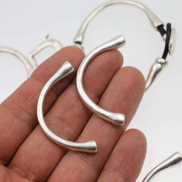 Curved Tube Bracelet Etsy