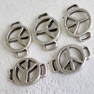 5 Verbinder Charms, ArmbandZubehör, Silber Verbinder, versilbert, Hochwertig, Schmuckzubehör für Großhandelspreis ZM197 AS