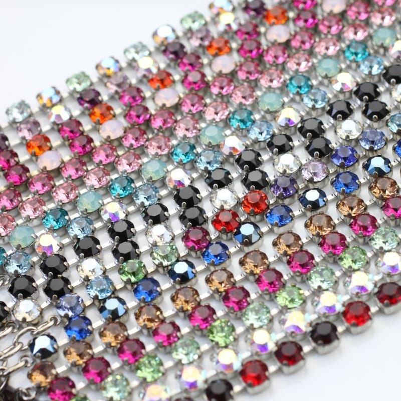 8mm Maxima Preciosa Crystal Chatons Rhinestones Various Colors in 8 Mm ...
