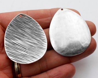 1 dije colgante de plata, colgante grande, estilo étnico, para hacer aretes, ZME197