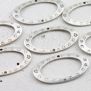 5 Silber Verbinder, Verbinder Anhänger, Sterling versilbert, Freundschaftsarmbandherstellung, Wholesale Schmuck, ZM828 AS