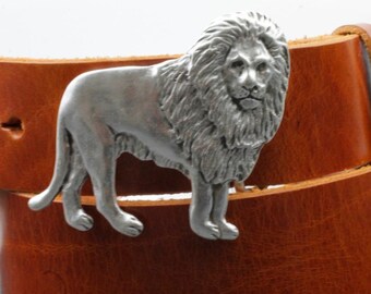 Lion belt buckle discount