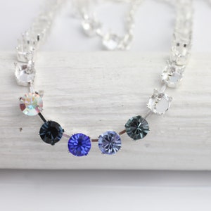 39ss 8mm Empty Cup Chain Necklaces, Antique Silver Cup Chain settings for Swarovski and Preciosa Crystals, Necklace base, FK42si