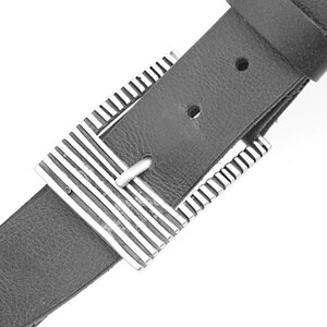 Classic belt buckle for snap belt, Striped belt buckle, Rectangle belt buckle, Modern belt buckle, Boho belt buckle, Belt hardware GS292as