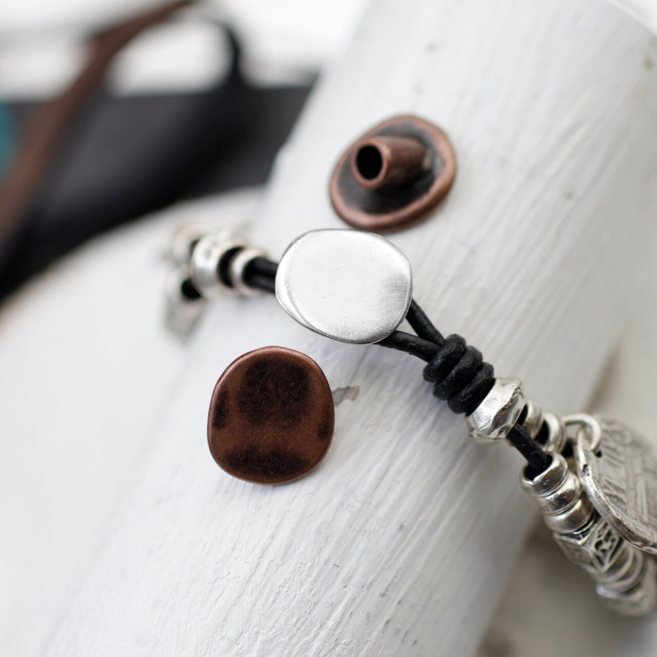 10PCS Chiusure Magnetiche Per Cordini - Nero 4MM | Per Bracciali, Collane Fai Da Te - Foto 12