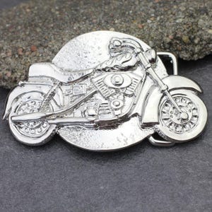 Motorcycle Belt Buckle, Biker Belt Buckles, Bohemian Buckles, Belt Buckle Supplies, Rhodium buckle, Gift for Him / Her, 1 pcs, GS256 rh
