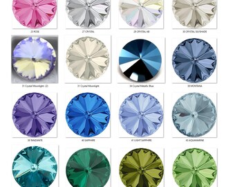 Swarovski Crystal 1122 Rivoli Round Stones Crystals