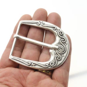 Sterling Silver belt buckle, Classic belt buckle, belt for women, Casual belt buckle, Oval belt buckle, Belt fastener GS286as