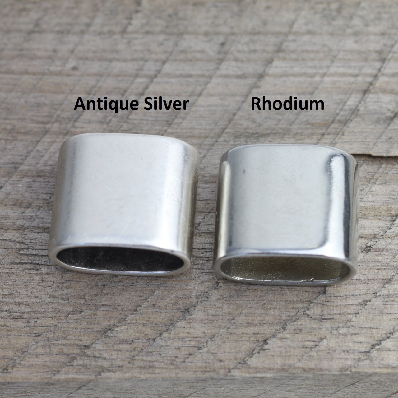 1 Rhodium Keychain Findings End Cap for Engraving, Keychain Accessories ...