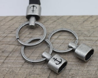 1 アンカーキーチェーン金具、ラウンドレザー、フラットレザー、セイル