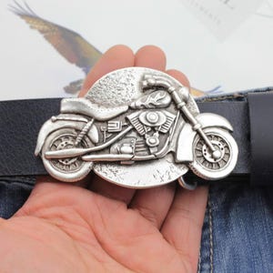 Motorcycle Belt Buckle, Biker Belt Buckles, Bohemian Buckles, Belt Buckle Supplies, Silver buckle, Gift for Him / Her, 1 pcs, GS256 as