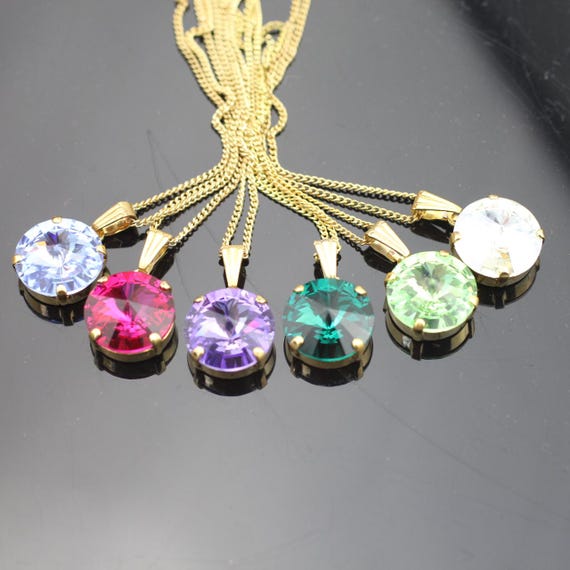 スワロフスキークリスタルリボリネックレス、ゴールドネックレス