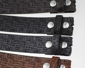 Genuine Cowhide Crocodile Print Removable Buckle Leather  display picture 1