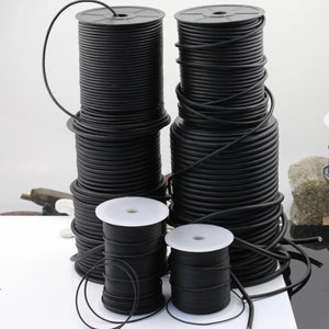 1 m Round Leather Cord Black 1,5 mm,2 mm,3 mm,4 mm, 5 mm, 6 mm , Black Lather Strap round leather, Genuine Leather Cords For Jewelry Making