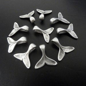 20 Whale Tail Anhänger, antike Silber Whale Fluke Charme, Armband Verschluss, Anhänger Halskette, Schmuck machen Lieferungen, ZM365 AS