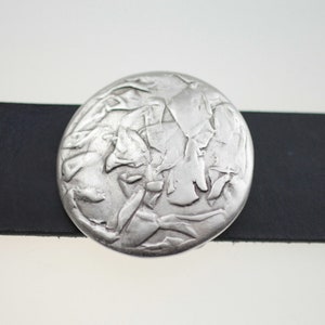 Antique silver belt buckle for snap belt, Round belt buckle hardware, Fashion belt fastener, Jeans belt buckle pin, Strap buckle pin GS68